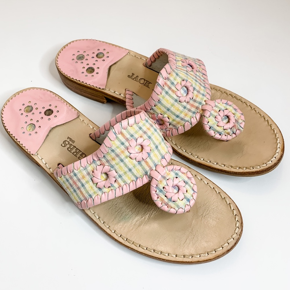 Jack Rogers Pink and Multicolor Sandals